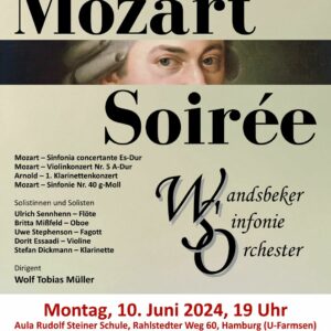 Konzert: Mozart-Soirée | WSO - Wandsbeker Sinfonieorchester