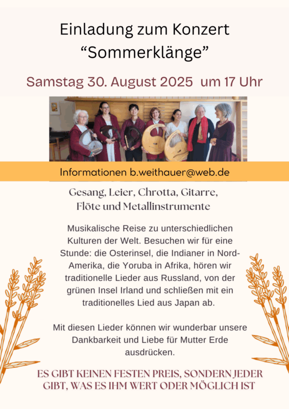 Konzertplakat 30.8.25